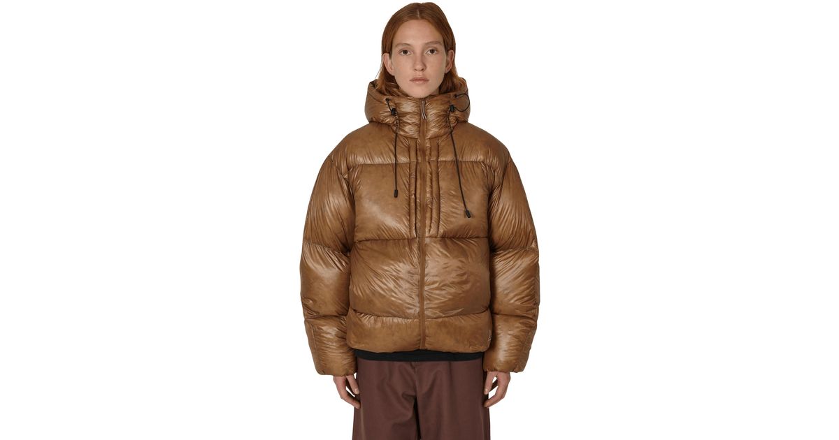 Roa Synthetic Shiny Down Jacket Brown for Men Lyst