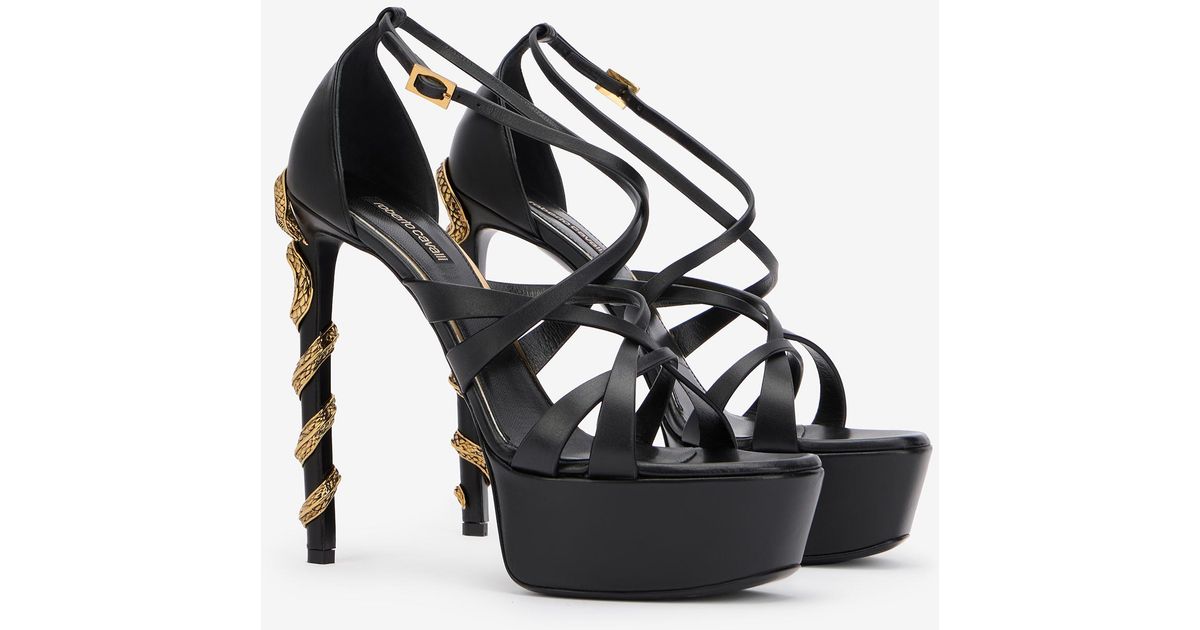 Sandales Roberto Cavalli à Orteils Séparés - Bleu Et Beige - Taille 33 - Occasion De Luxe