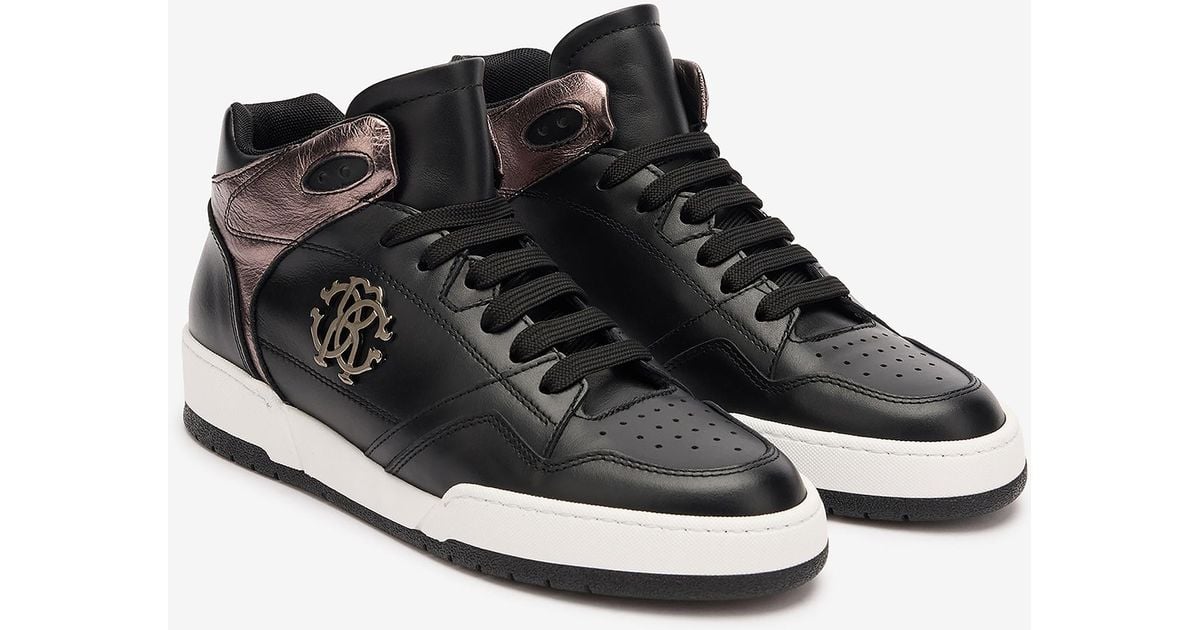 roberto cavalli high top sneakers