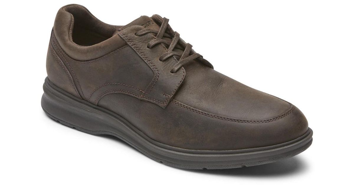 Rockport Total Motion City Apron Toe Oxford Shoes - Waterproof in Brown ...