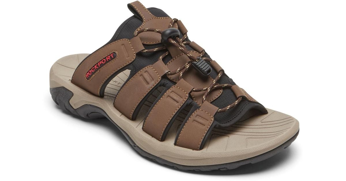 Rockport Mens Byron Bungee Slide Shoes - Size 7 M - Brown for Men | Lyst