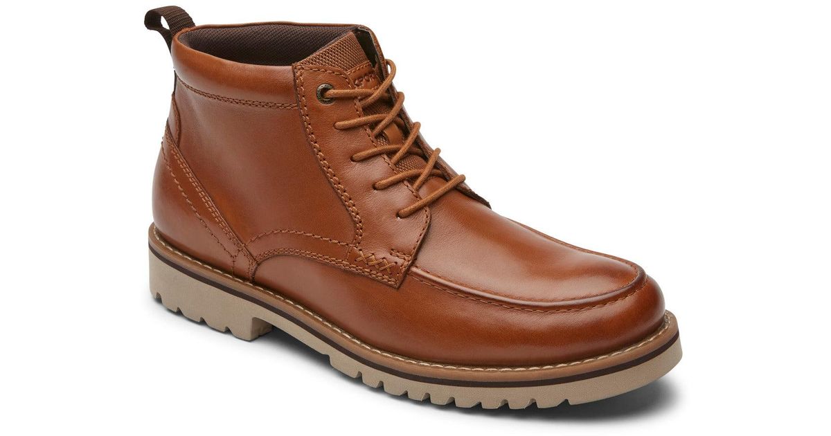 Rockport Mitchell Moc Boots in Tan (Brown) Lyst
