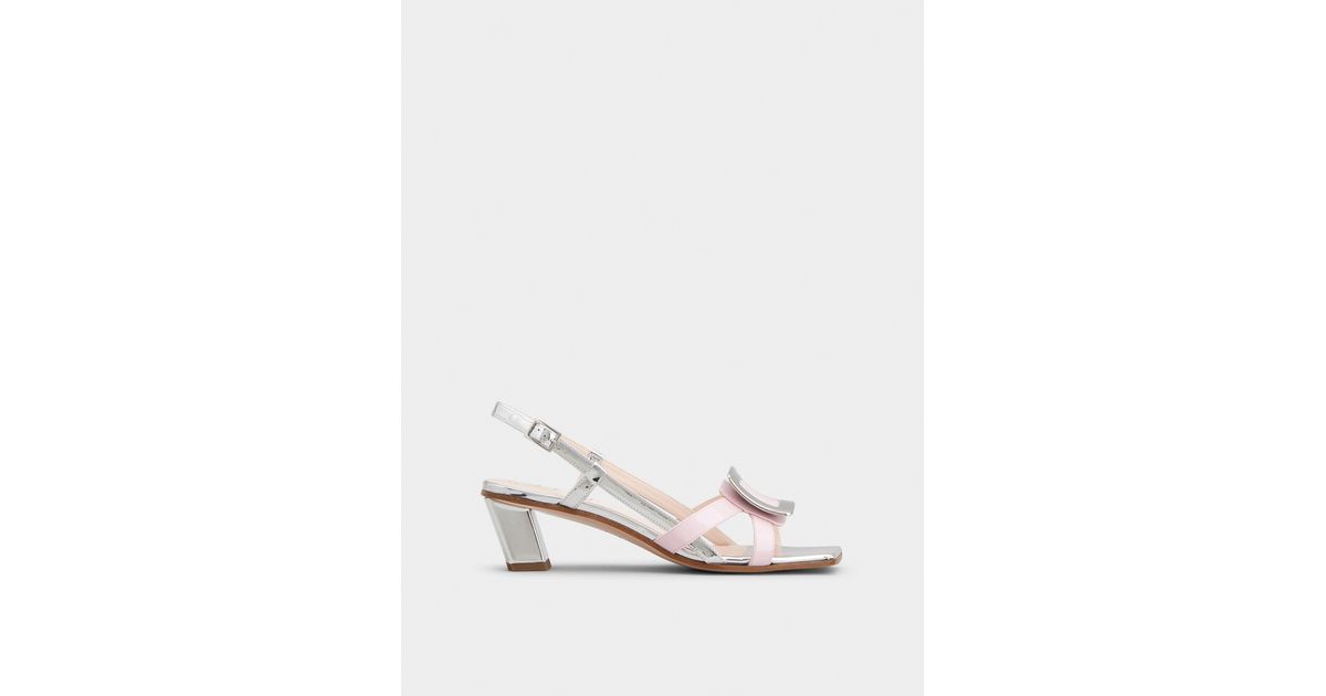 ROGER VIVIER - Belle Vivier Patent Leather Sandals