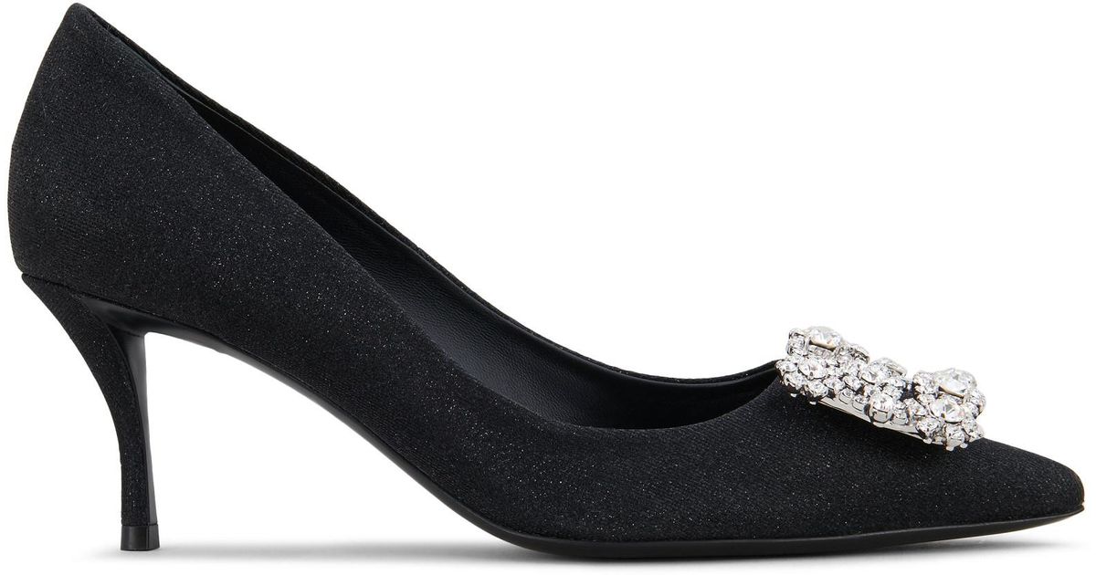 roger vivier flower strass pumps