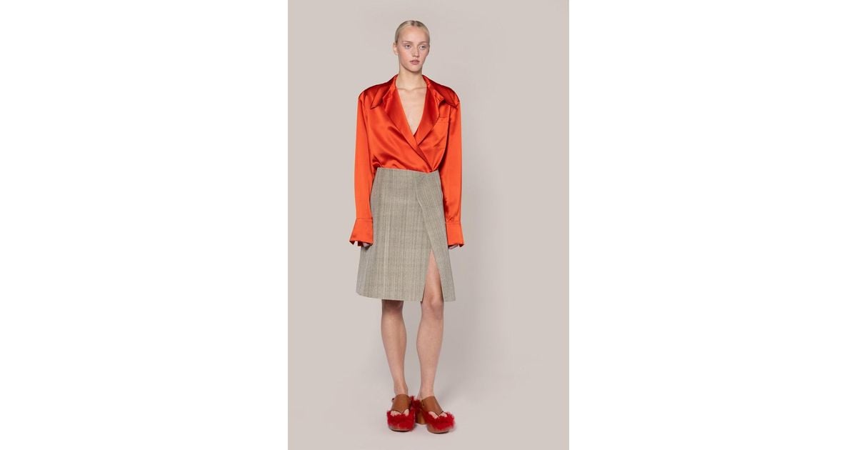 ROKSANDA Jana Top in Red | Lyst UK