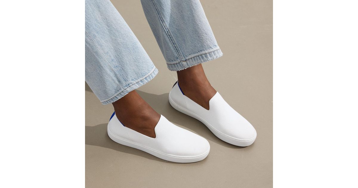 White Rothys Rothy's The Original Slip On Sneaker in White | Lyst