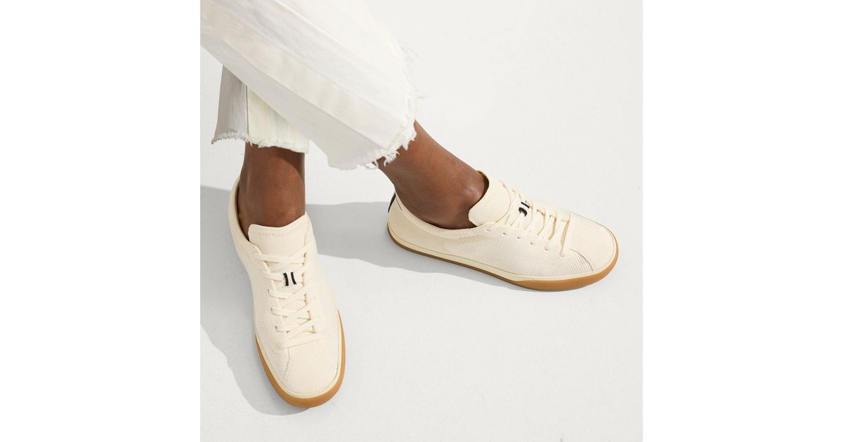 White Rothys Rothy's The Lace Up Sneaker in White | Lyst