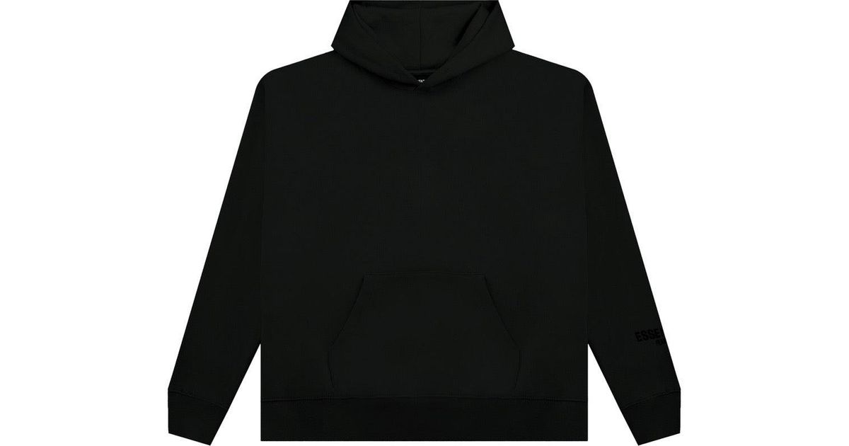 Fear Of God Rubber Essentials Reflective 3m Hoodie in Black Lyst UK