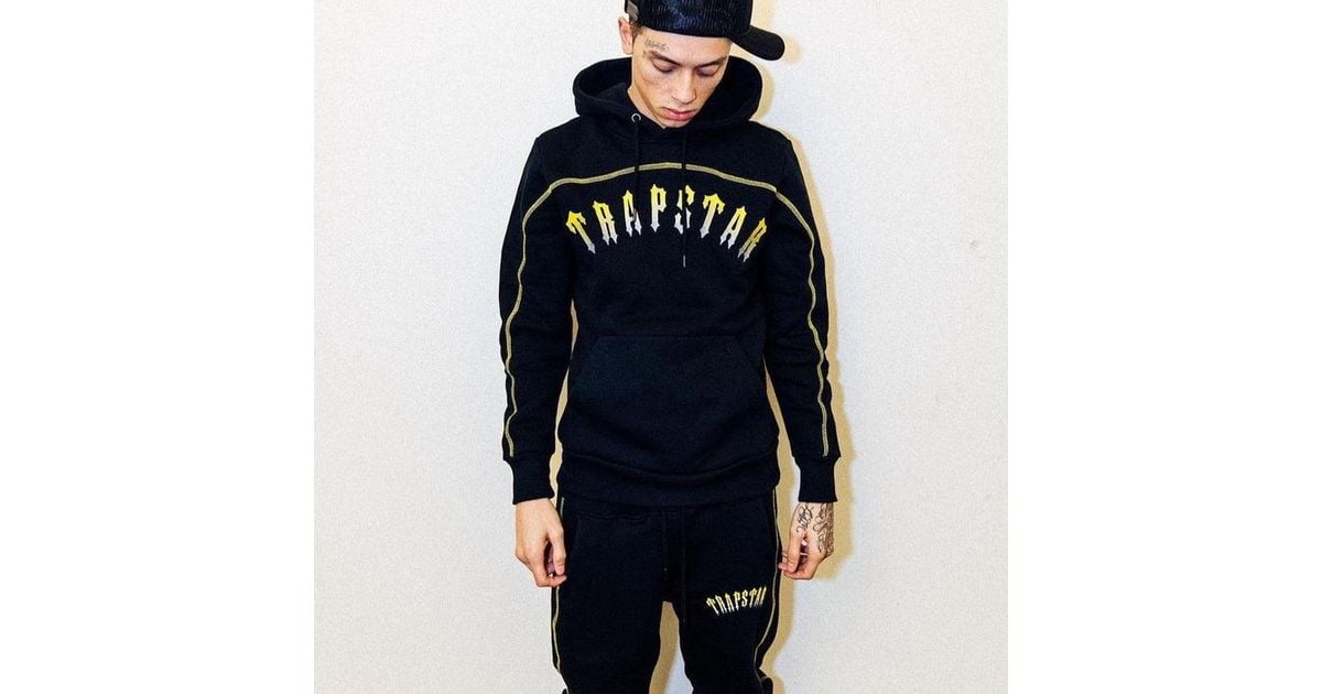 Trapstar X Central Cee Tracksuit Black Yellow in Blue for Men Lyst
