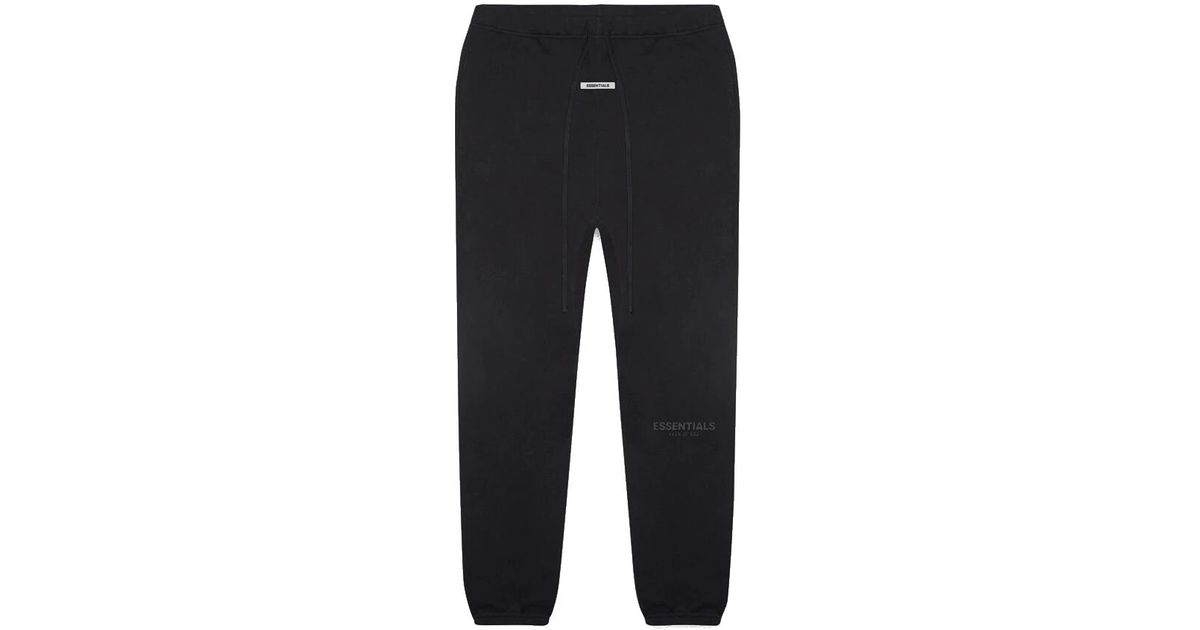 Fear Of God Essentials Reflective Sweatpants in Black | Lyst