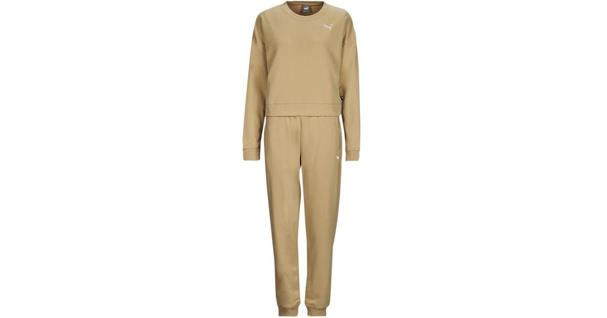 Khaki puma cheap tracksuit womens