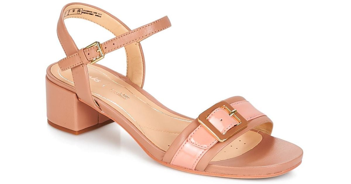 clarks pink sandals