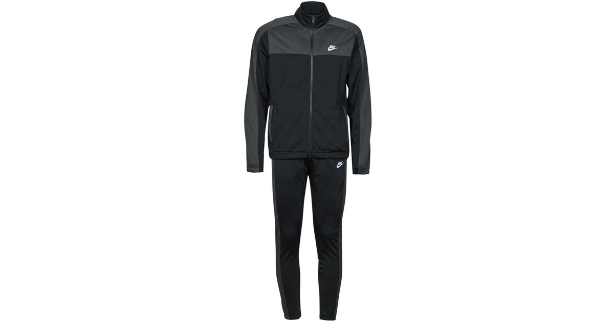 Nike Poly Knit Track Suit Tracksuits in Black for Men | Lyst UK
