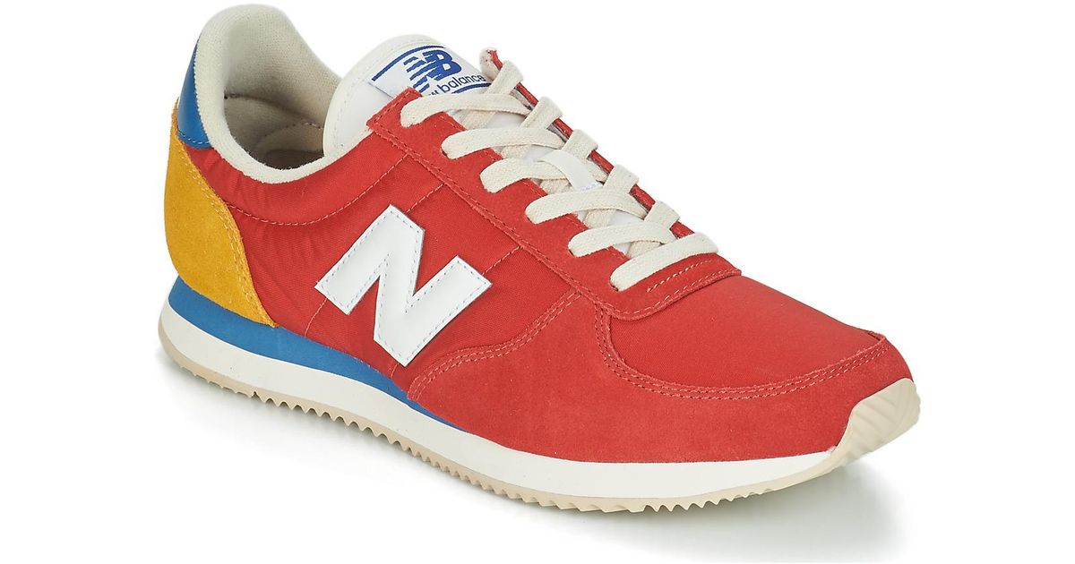New Balance Leather U220 Shoes (trainers) in Red - Lyst