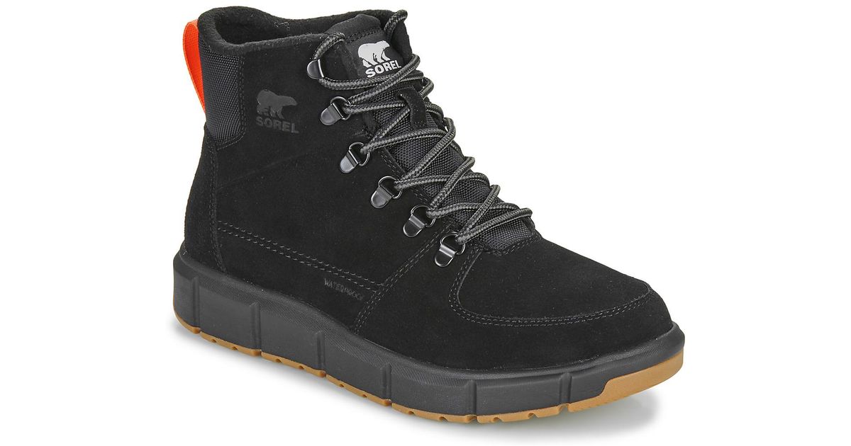 Sorel Men's Explorer(TM) Boot Dual Zip Waterproof Black/Jet 12 D (M)並行輸入