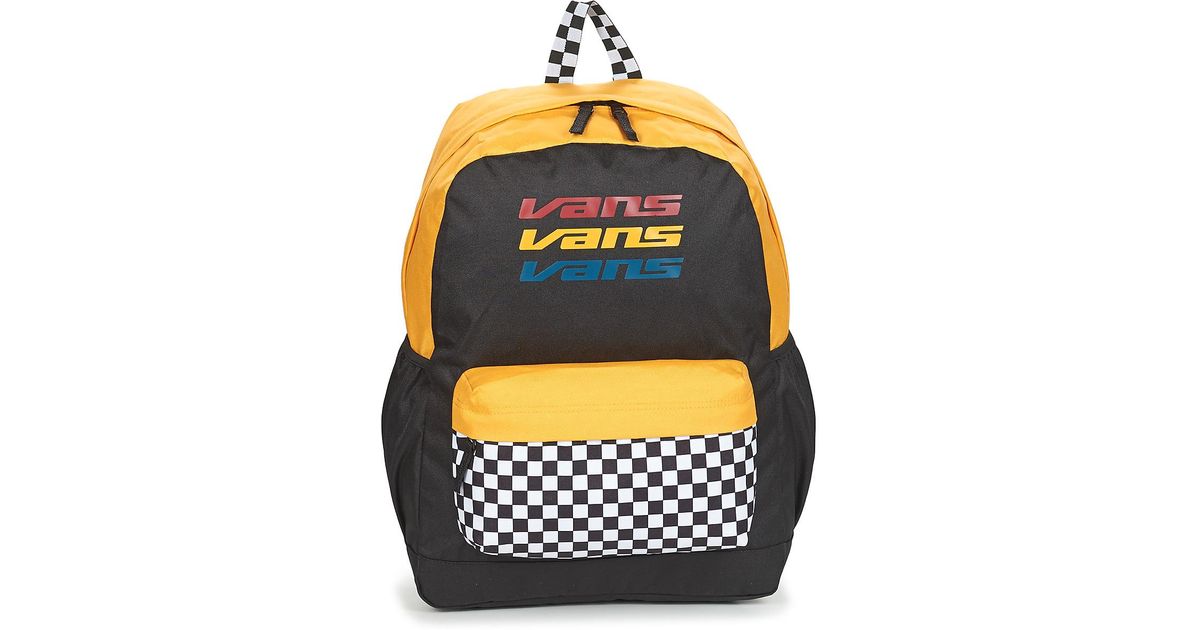 vans sporty realm backpack yellow
