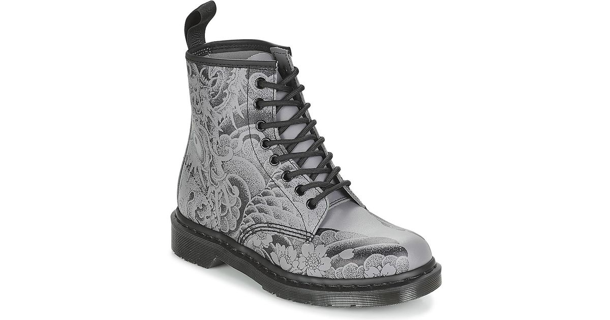 Dr. Martens 1460 Tattoo O.t Asia Women s Mid Boots In Grey in Grey Lyst UK