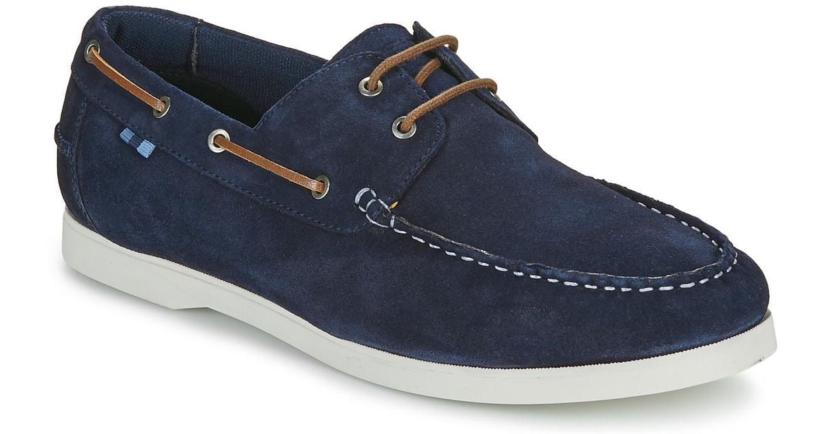 Jack Jones Boat Shoes Jfwgolders Suede Boat Shoe in Blue for Men