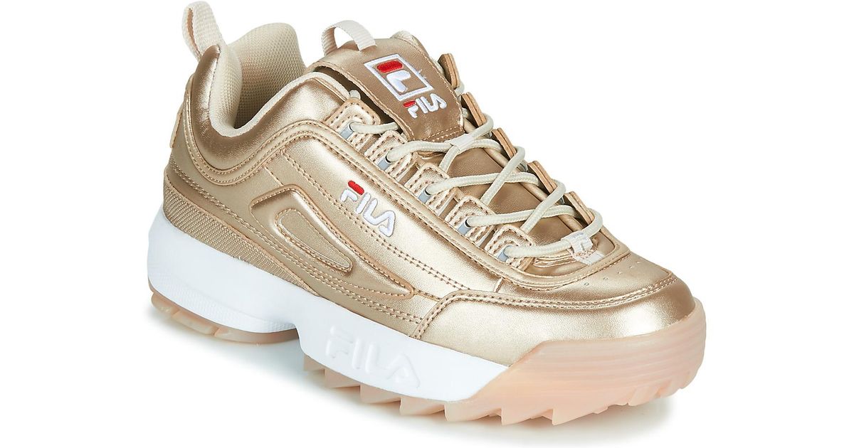 fila trainers gold