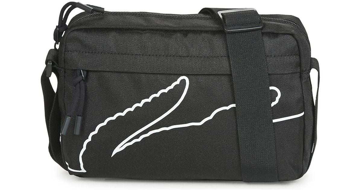 Lacoste Neocroc Seasonal Messenger Bag in Black for Men Lyst