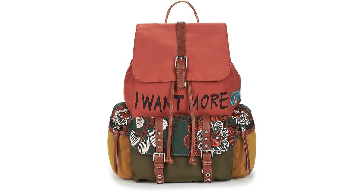 Desigual Rich Clementine Tribeca Backpack in Red | Lyst UK