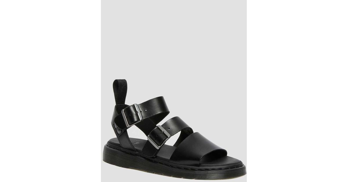 Dr. Martens Gryphon Brando Leather Gladiator Sandals Black Lyst