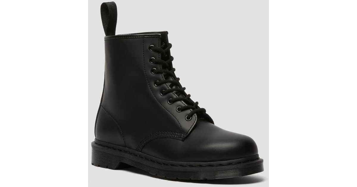 Dr. Martens Unisex 1460 Mono Smooth Leather Lace Up Boots Black | Lyst