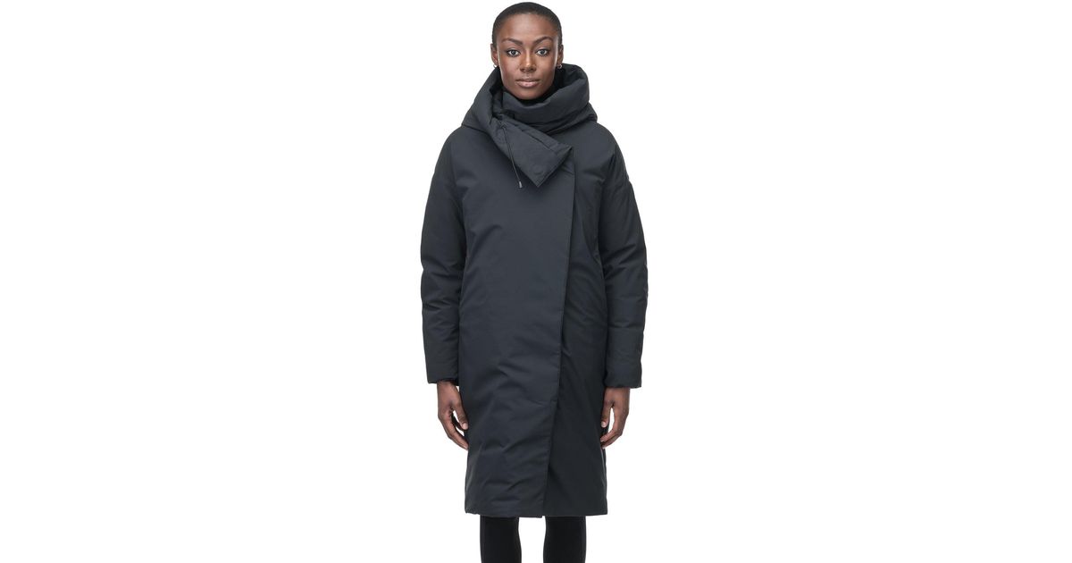 Nobis Axis Women's Oversized Coat Black in Blue Lyst