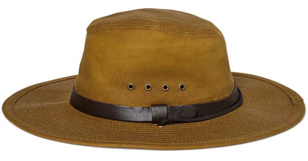 Filson Tin Cloth Bush Hat Dark Tan in Brown for Men | Lyst UK