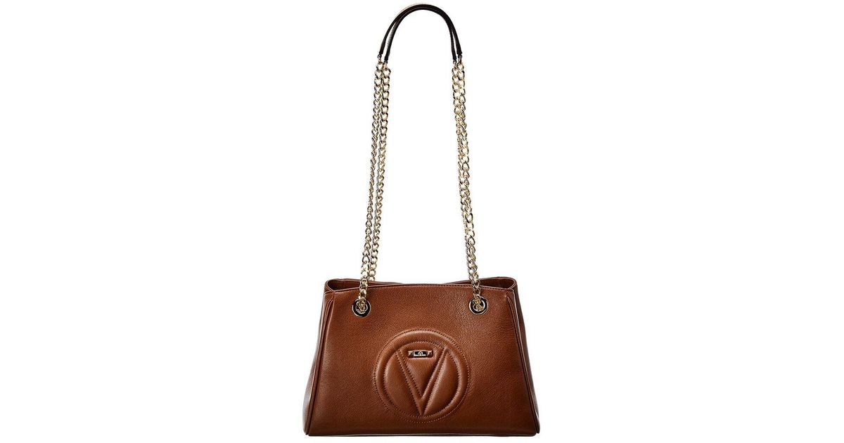 valentino by mario valentino alice sauvage leather shoulder bolsa