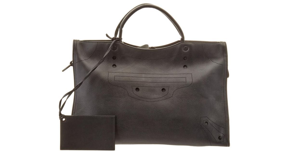 balenciaga blackout city aj shoulder bag