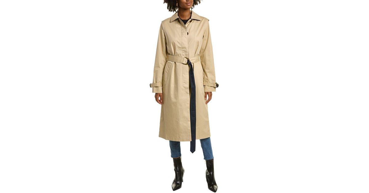 Brooks Brothers Safari Trench Coat in Natural | Lyst