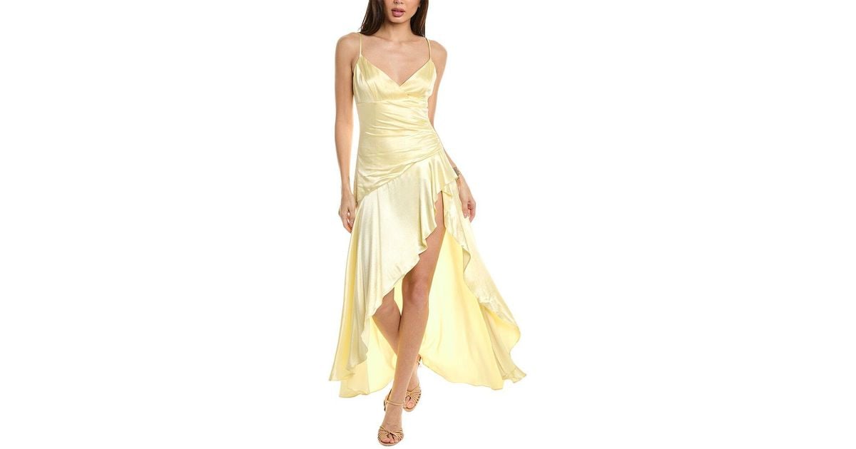 Bardot Sorella Midi Dress in Yellow | Lyst