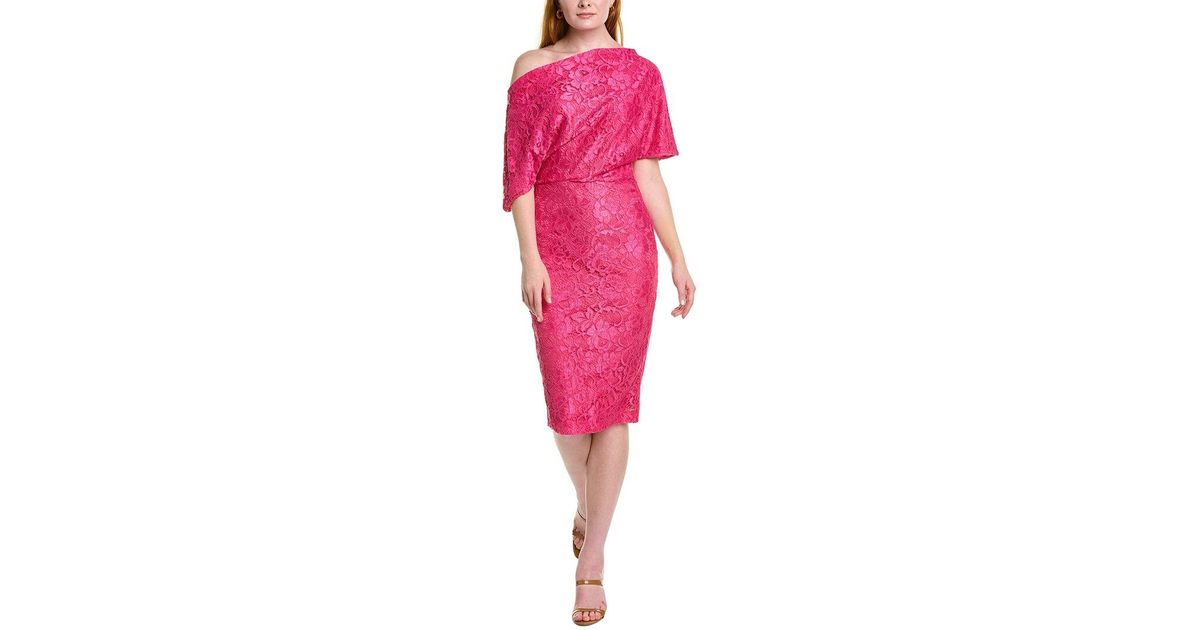 Alexia Admor Tayla Midi Dress in Pink | Lyst