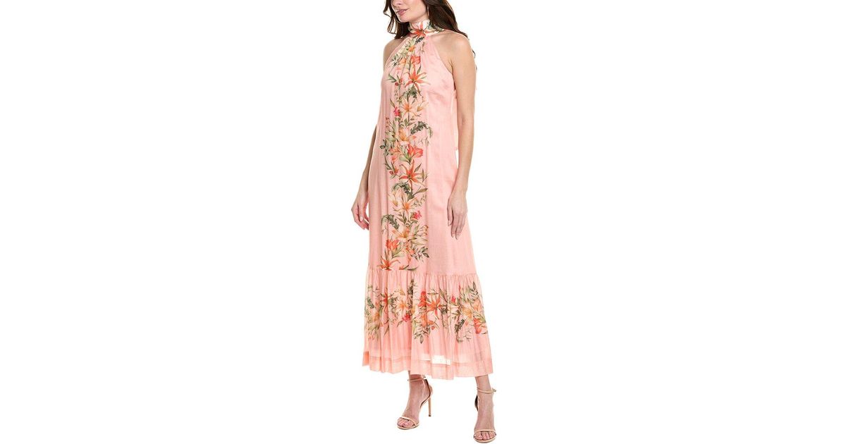 macy's linen blend halter midi dress Boden Women's Rosa in Brown yet effortless Rosie Linen Halter Midi Dress