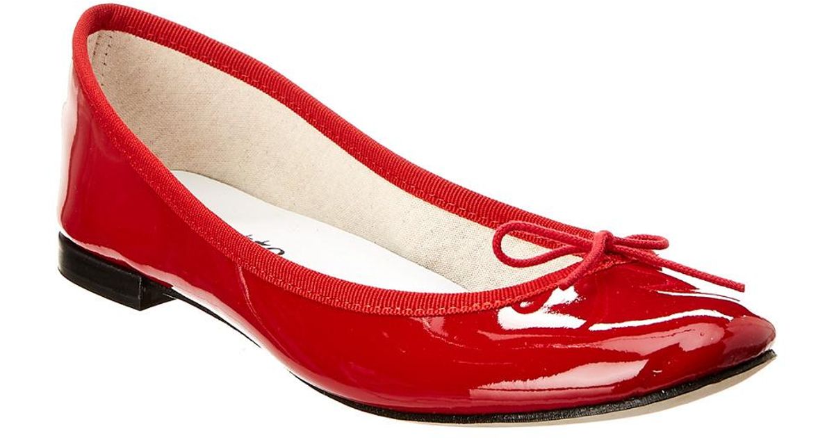 Repetto Cinderella Patent Leather Ballet Pumps in Red - Save 48% - Lyst