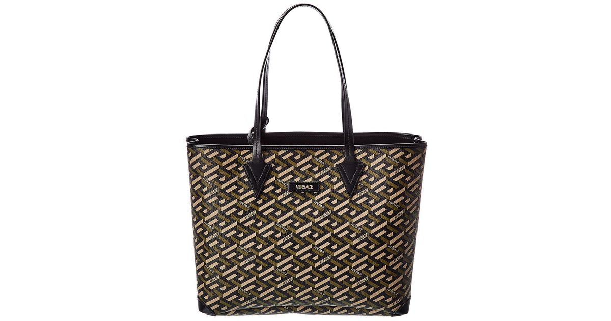 versace canvas tote bag