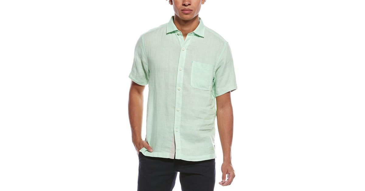 Tommy Bahama Men's Paradise Breezer Long Sleeve Linen Sport Shirt - Natural*