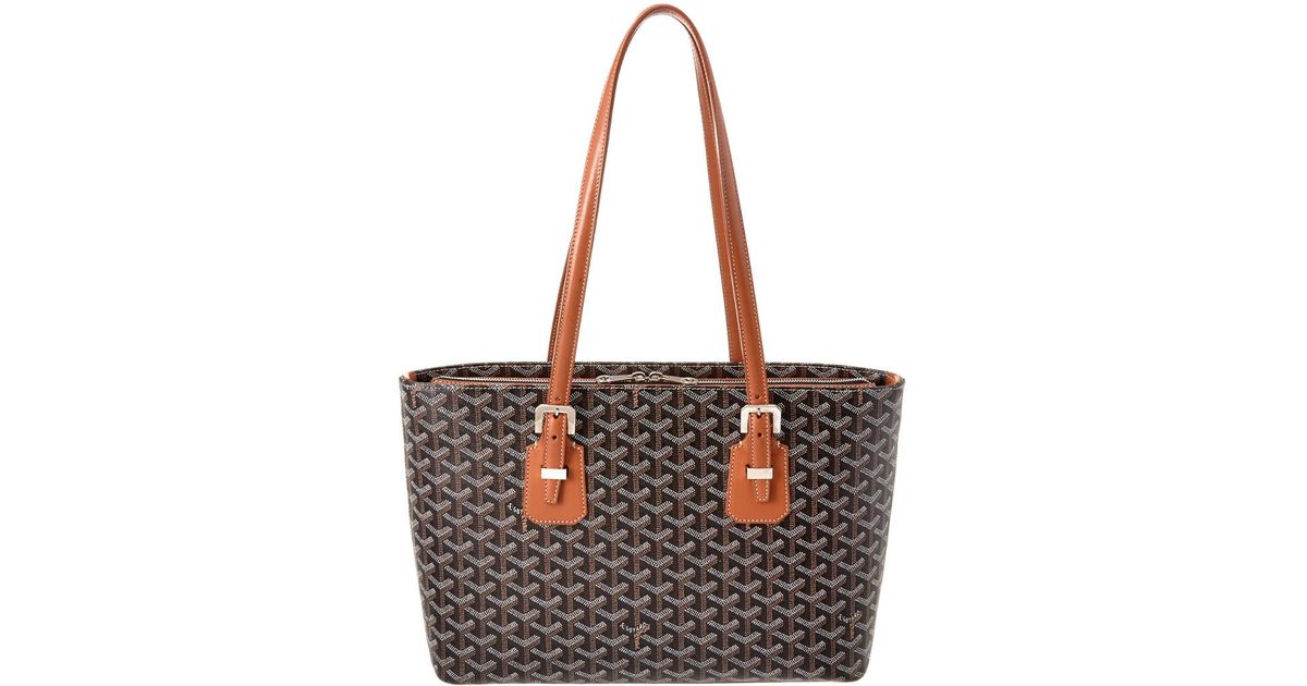 goyard black and tan tote
