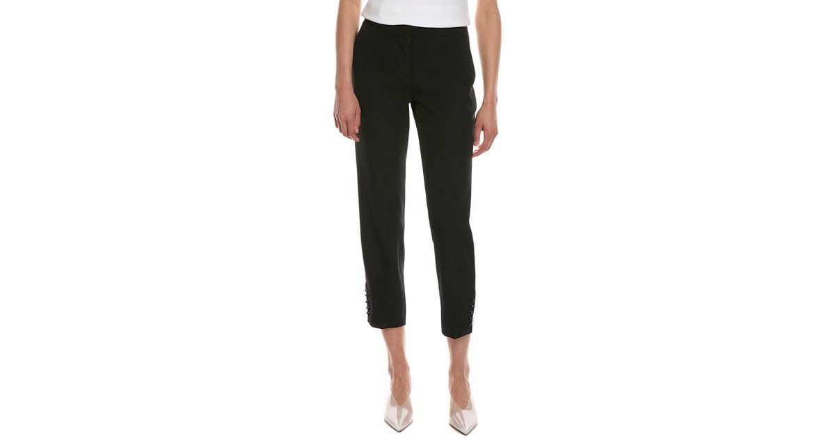 Burberry Hanover Wool blend Pant in Black Lyst UK