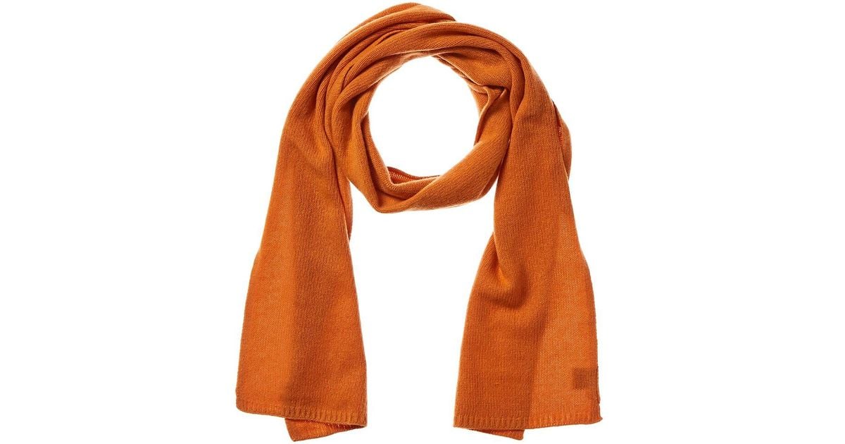 Portolano Cashmere Scarf in Orange for Men | Lyst