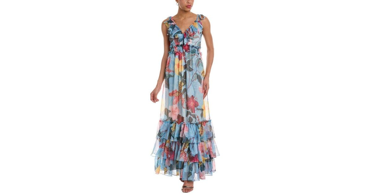 Patbo bo ruffle maxi dress hotsell