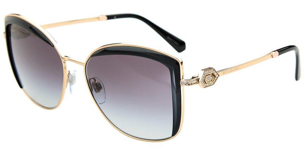 BVLGARI 6128b 56mm Sunglasses in Metallic Lyst UK
