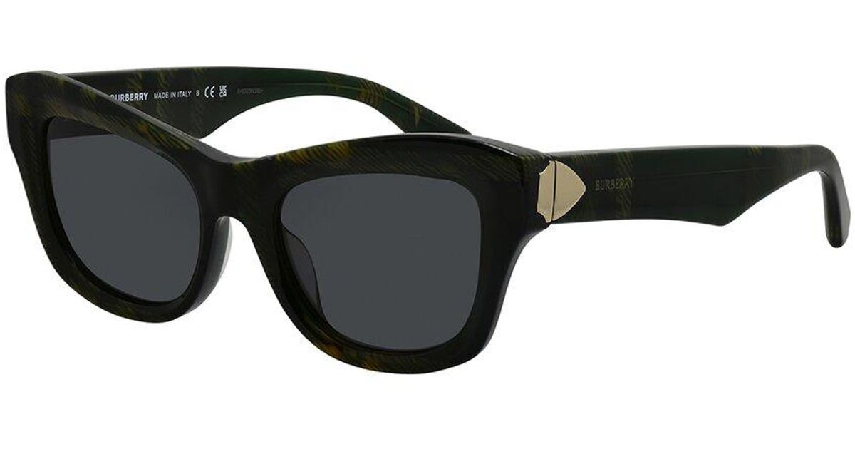 NWT Burberry BE4442U Black Cat Eye 51mm Sunglasses BURBERRY BE4442U 300187 Black Dark Grey 51 mm Women main image 3