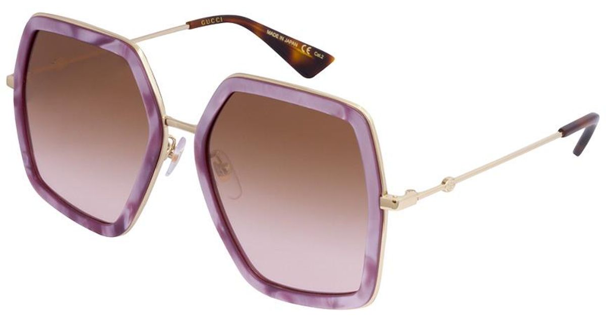 gucci women's gg0106s 56mm sunglasses