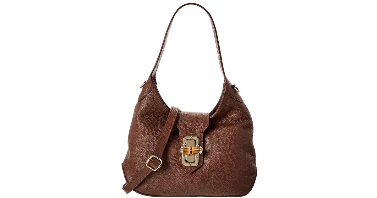 Persaman New York Lucia Leather Tote in Brown | Lyst