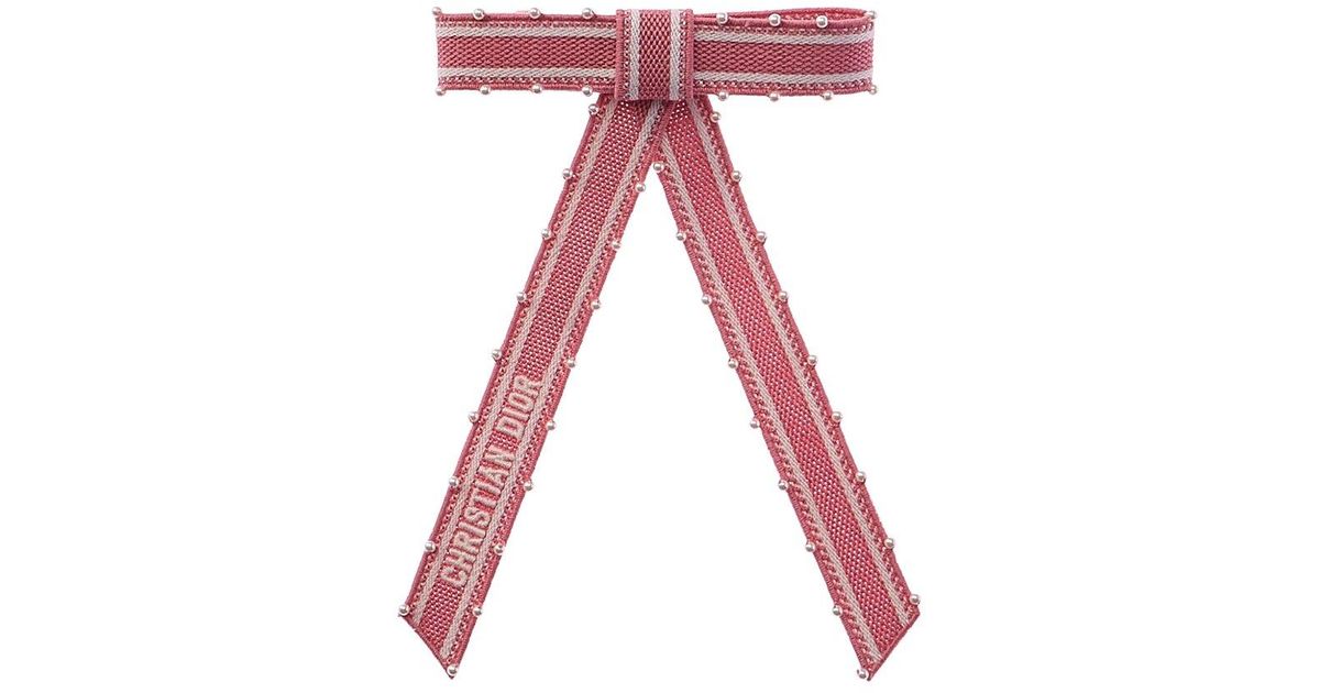 Dior Twist Embroidered Hair Bow | Lyst display picture 3