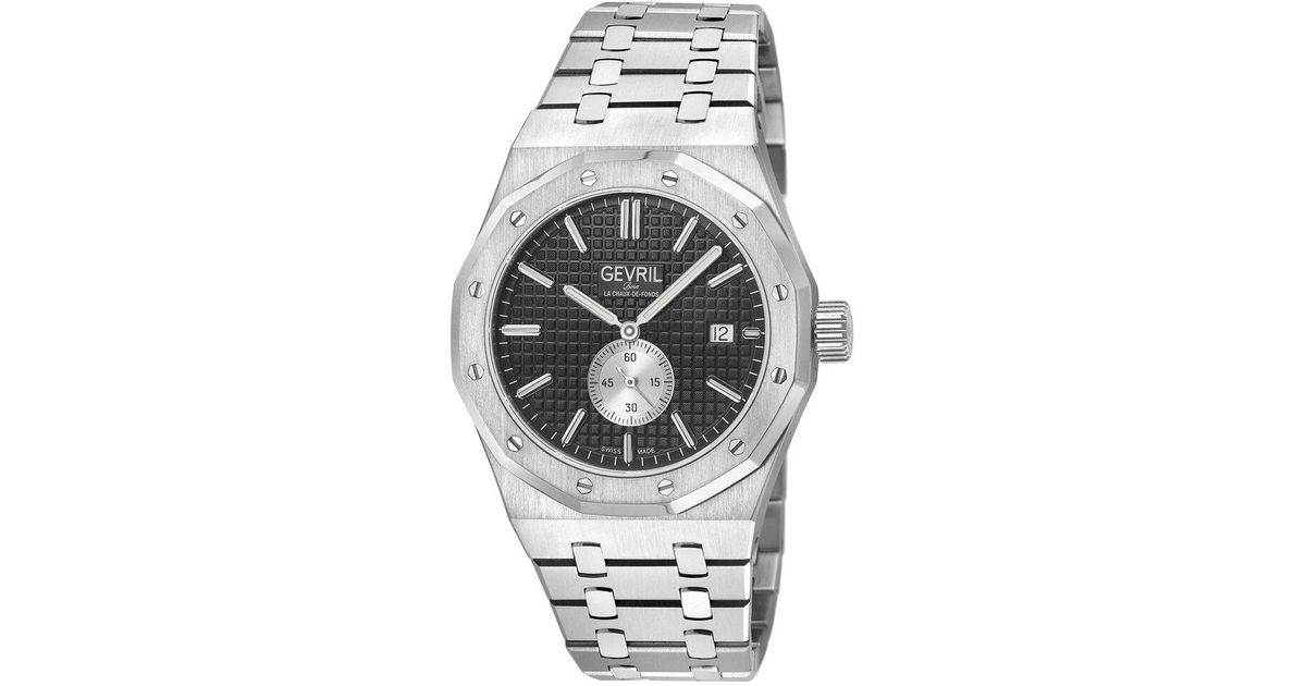 Gevil Gevril Gotham Watch in Gray for Men | Lyst