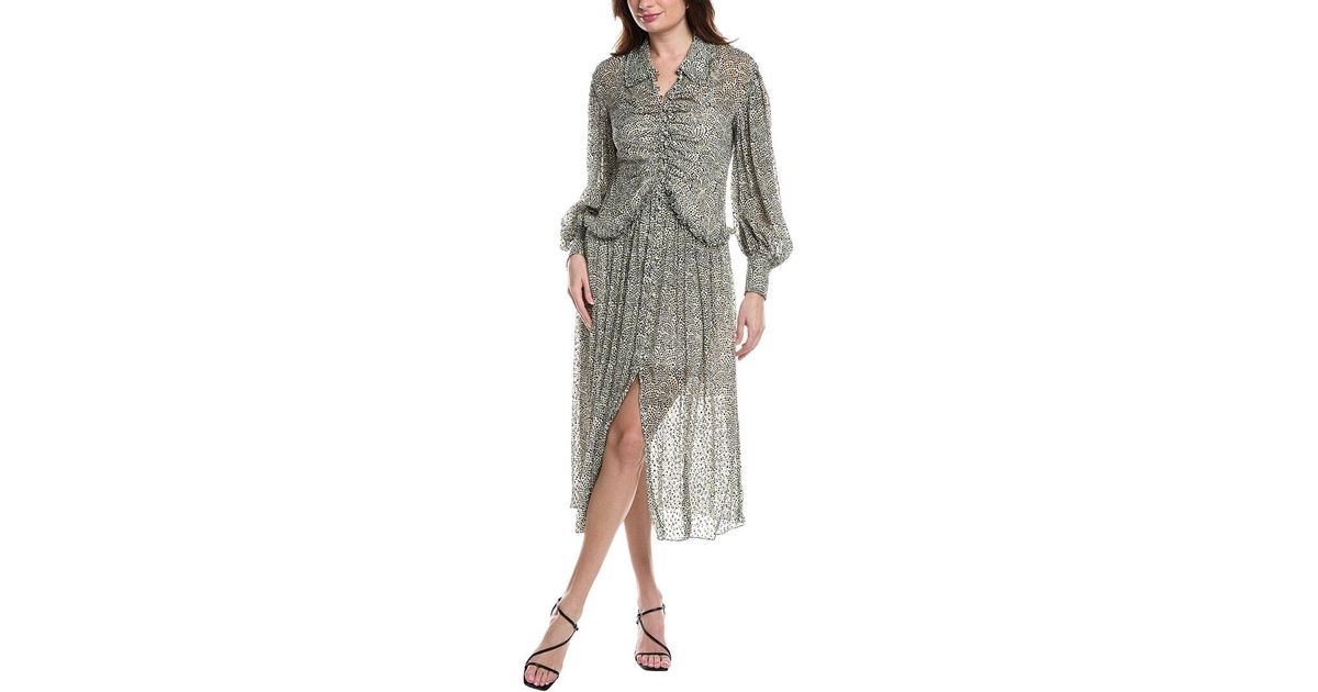 rebecca taylor silk ruffled maxi dress Rebecca Taylor NEW AMEA Embroidered Silk Blend Ruffle Midi Maxi Dress Sz 2 $895