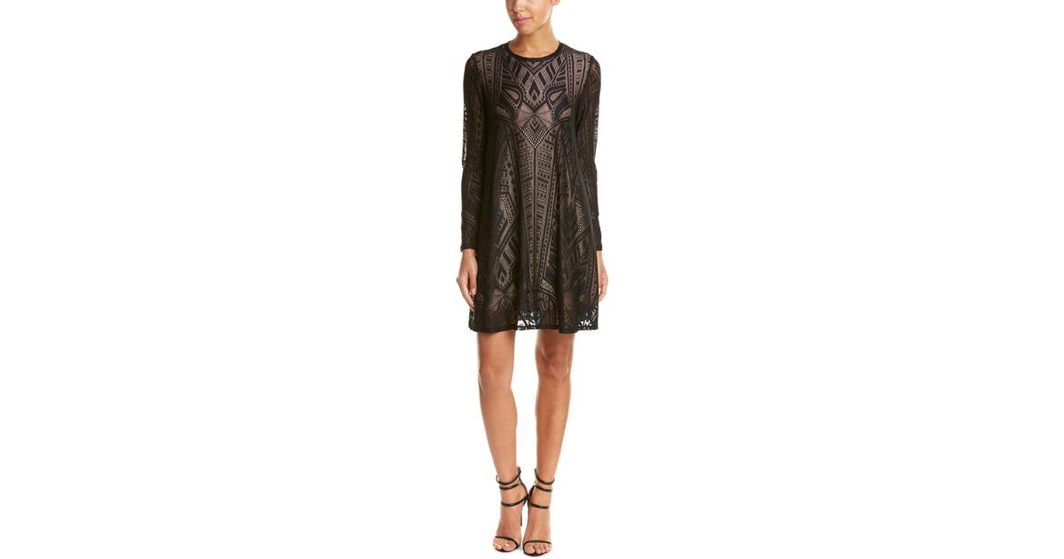 bcbgmaxazria lace shift dress